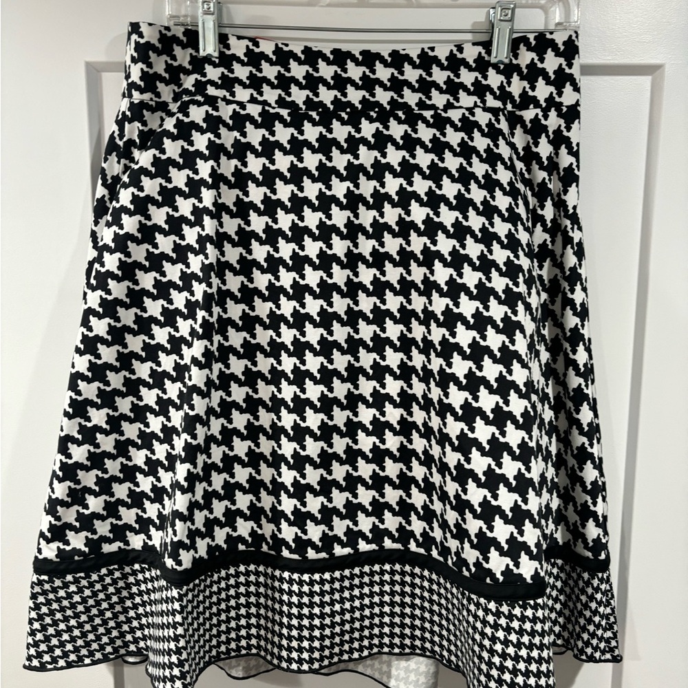 Black jacket w/checkered skirt size 9/10